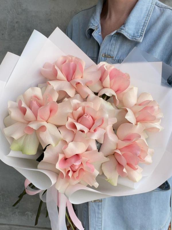 Монобукет из 7 французских роз