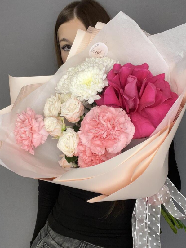 Розовый букет "Струны души"